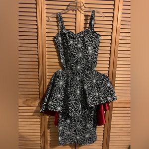 Pinup Spiderweb Wiggle dress - Size M